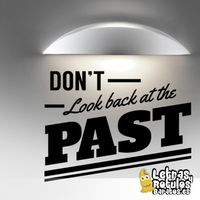 Don't look at the past